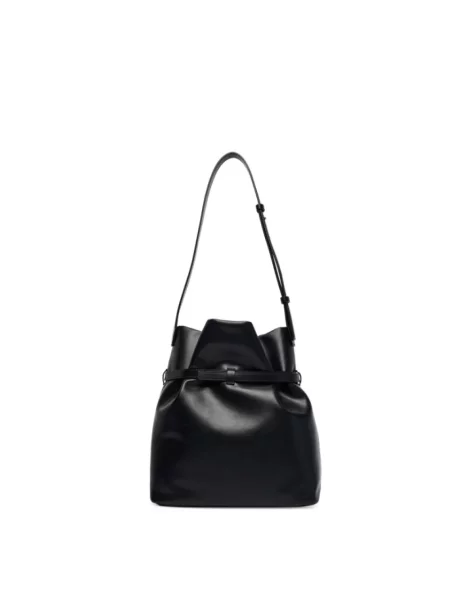 Emporio Armani torebka shopper skórzana czarna