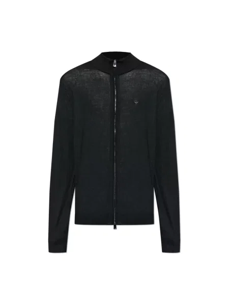 Kardigan Emporio Armani wełniany czarny
