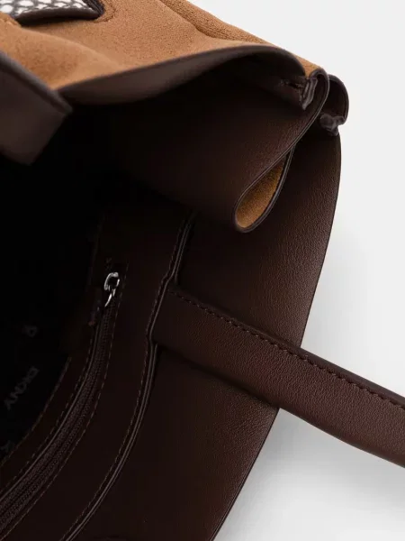 Műbőr shopper táska Dkny bézs