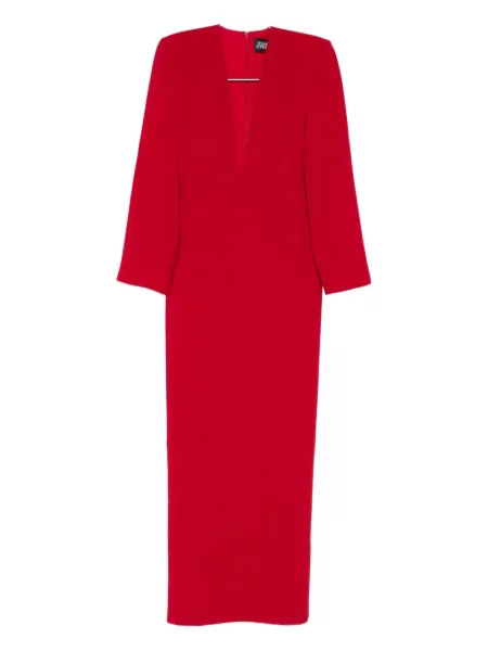Kostiumas maksi maxi suknele Solace London v formos iškirpte raudona