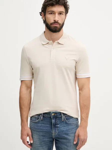 Guess polo z LYLE beżowa