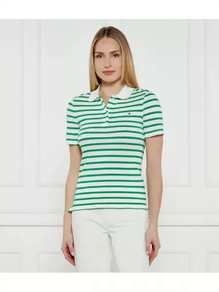 Tommy Hilfiger Tenisz póló | pique zöld