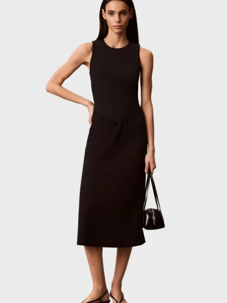 Розкльошена сукня Calvin Klein чорна