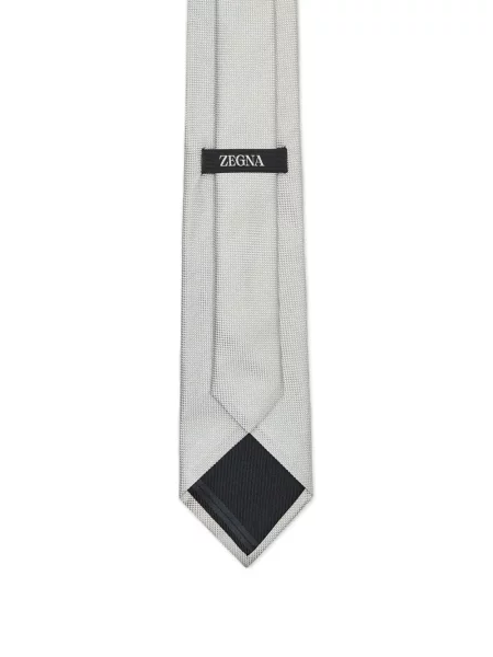 Cravată Zegna de mătase gri