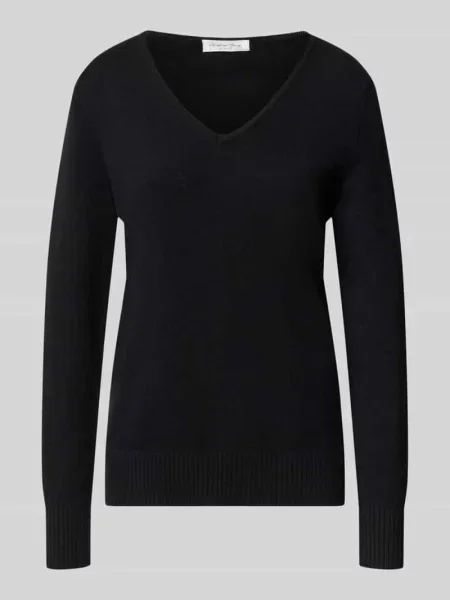 Bluza o kroju regular fit z dodatkiem Christian Berg Woman czarna