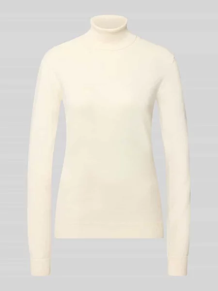 Sweter z dzianiny Slim Fit z mieszanki model IHLULS' Ichi biały