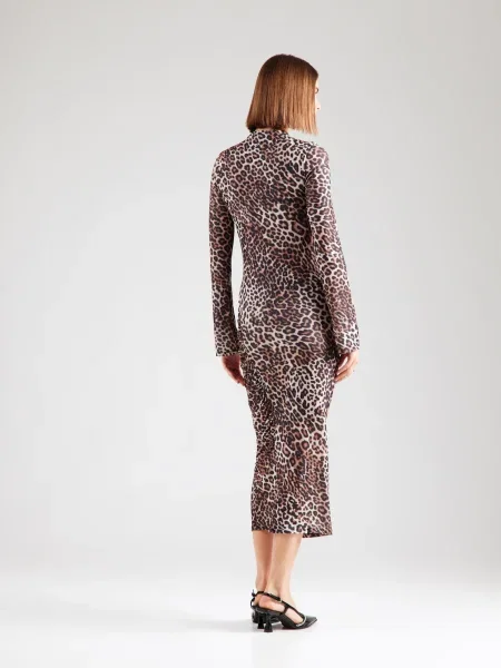 HUGO Rochie Nardonnay maro cămilă negru