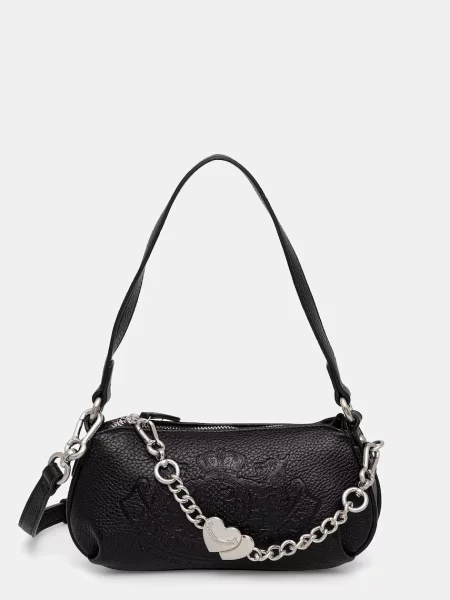 Juicy Couture crossbody torbica iz umetnega usnja TWIG NARRATIVE črna