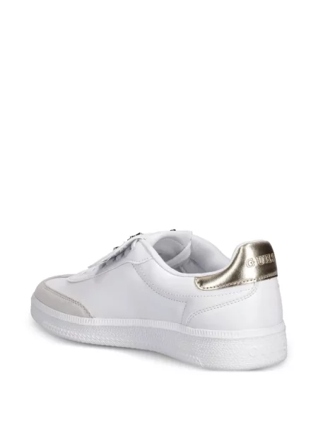 Sneakerși Guess cu autograf alb