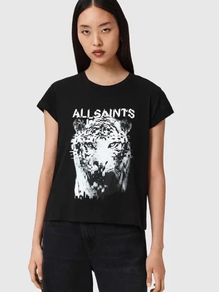 AllSaints tricou din negru