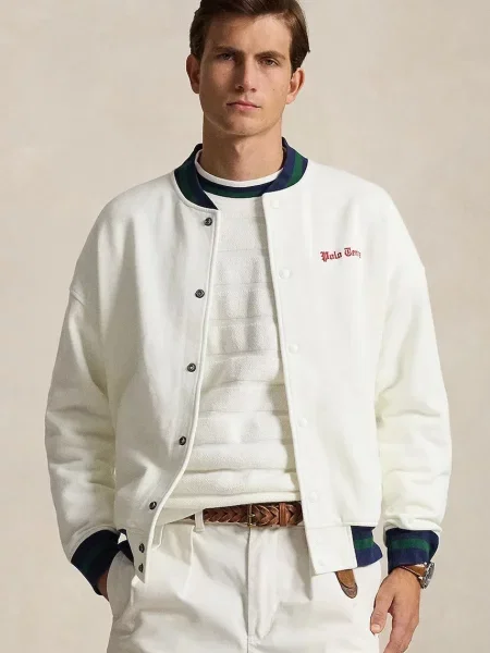 Polo Ralph Lauren hanorac cu pentru bărbați alb