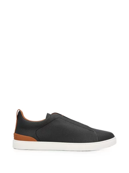 Sneakerși Zegna din piele negru