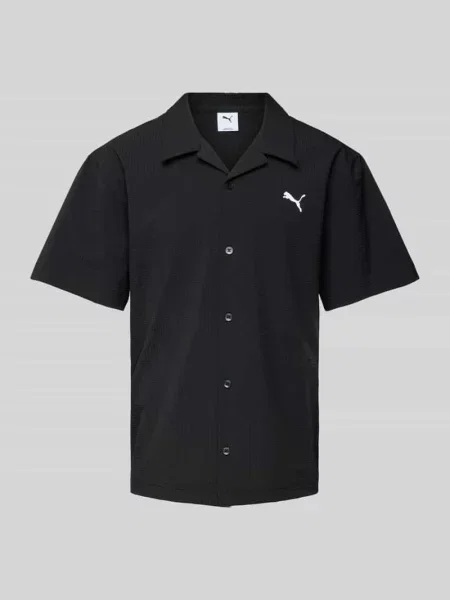 Koszula casualowa z wyhaftowanym logo Puma Performance czarna