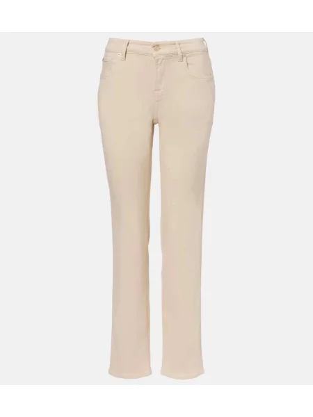 Blugi drepți 7 For All Mankind bej