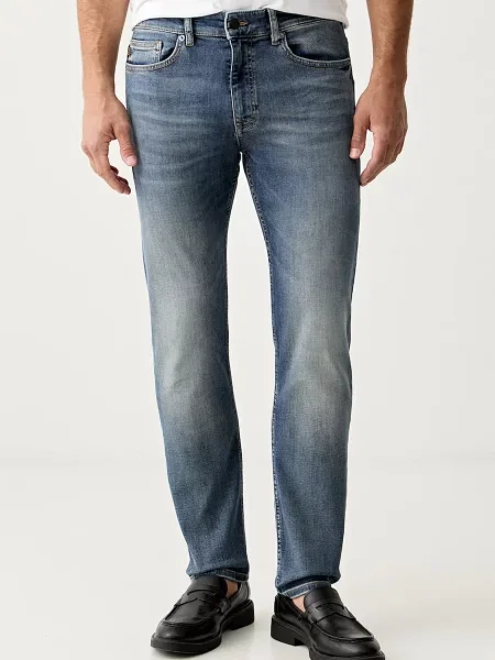 BOSS Orange blugi slim fit pentru bărbați DELAWARE albastru