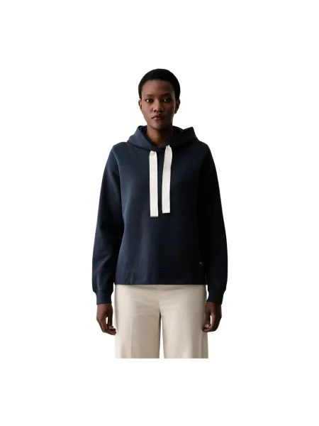 Bluza z kapturem Marc O'polo z kapturem niebieska
