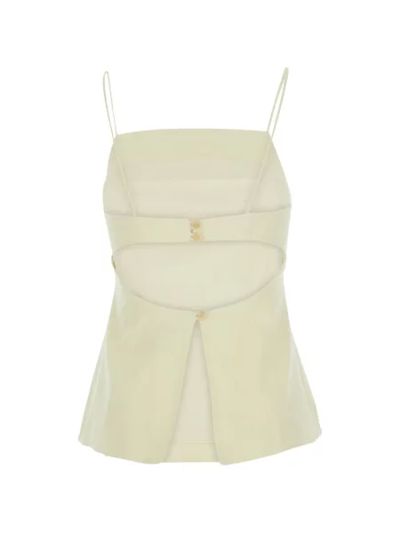 Top Semicouture cu bretele galben