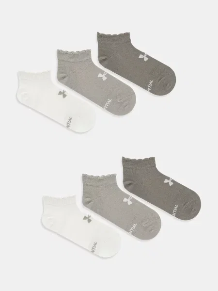 Чорапи Under Armour Essential 6 чифта розово зелено