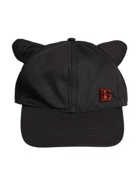 Czapka z daszkiem Dolce And Gabbana z logo czarna
