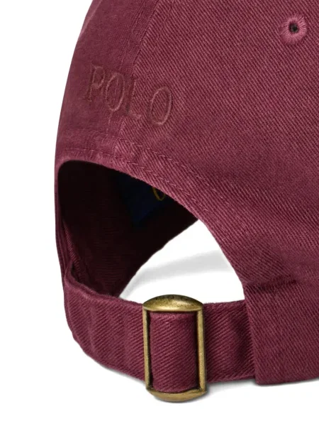 Μικρός κασκέτο Polo Ralph Lauren με χαμηλή μέση υφαίνω διαγωνίως πράσινο