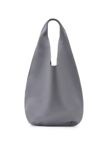 Geantă shopper A.p.c. din piele gri