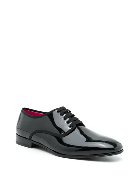 Pantofi derby Ferragamo din piele de lac negru