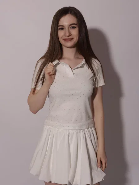 Поло Stream белое