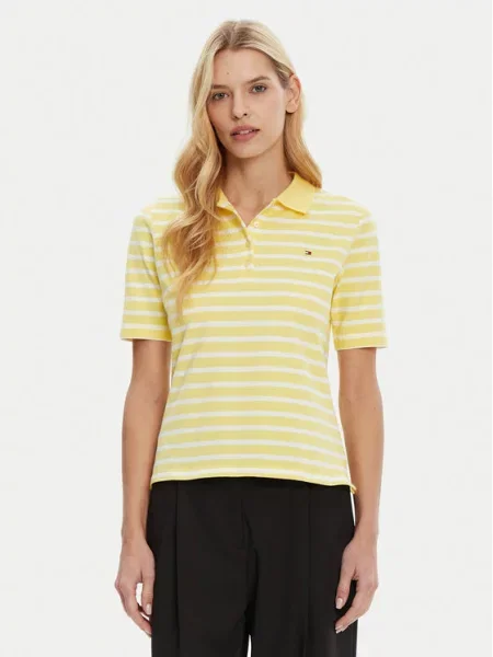 Tommy Hilfiger Polo marškinėliai geltona