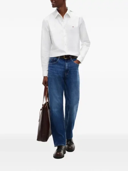 Lung cămașă Tommy Hilfiger alb