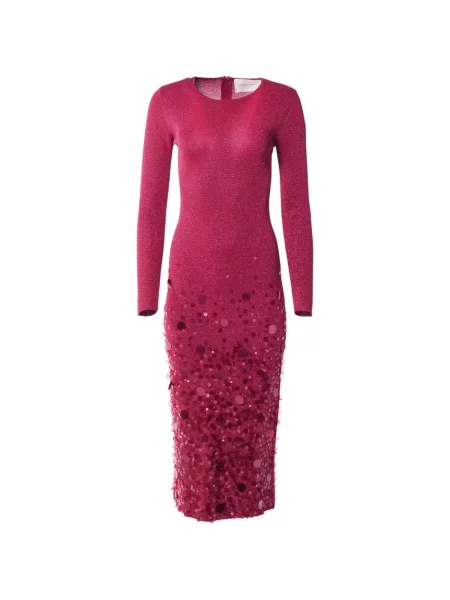 Rochie midi Carolina Herrera roșu