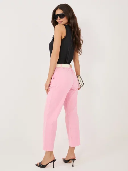 Pantaloni Italy Moda roz