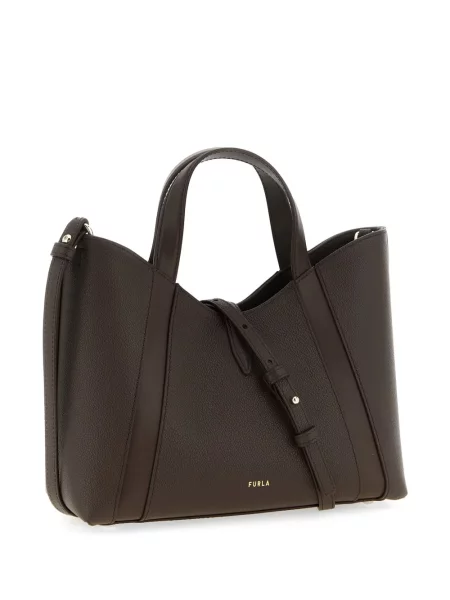 Τσάντα shopper Furla καφέ