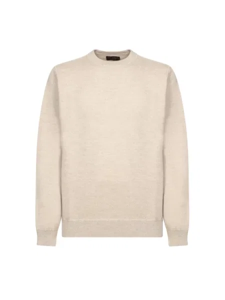 Sweter Dell'oglio z kaszmiru beżowy