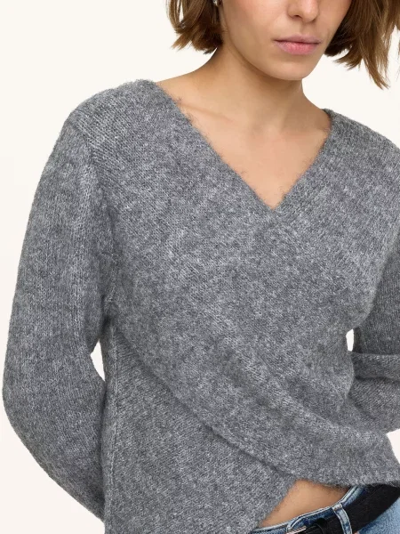 Only Sweter grau szary