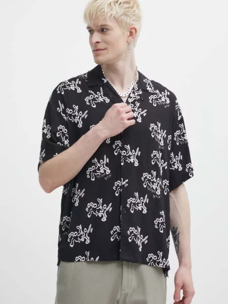 Позлатена сребърна гривна Tous Manifesto мъжка със свободна кройка VER черно