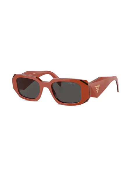 Ochelari de soare Prada Eyewear cu imprimeu geometric portocaliu