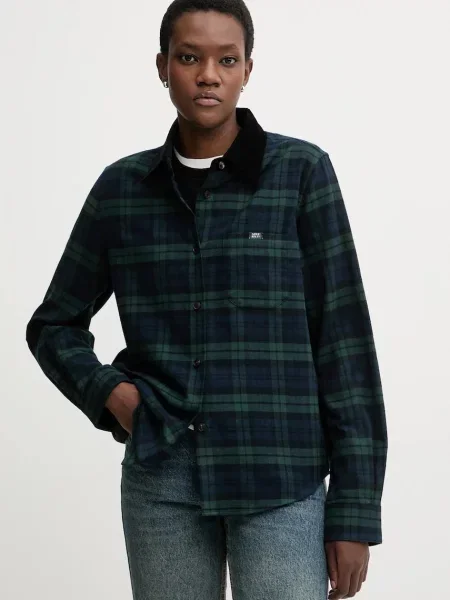 Miss Sixty cămașă din cu guler clasic regular albastru