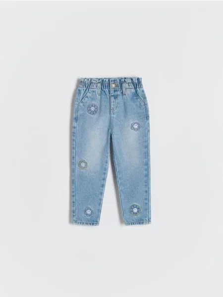 Reserved Джинси з вишивкою SmileyWorld® синій