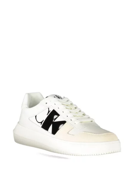 Sneakerși Calvin Klein cu aplicații chunky alb