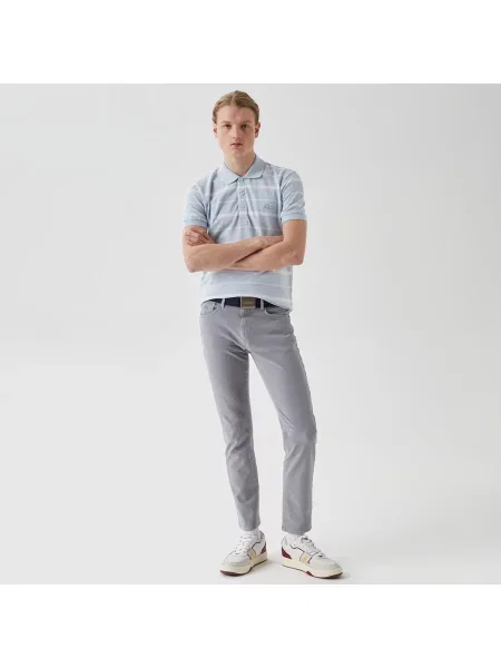 Lacoste поло чоловіче Slim Fit блакитне