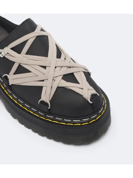 Șlapi Rick Owens din piele negru