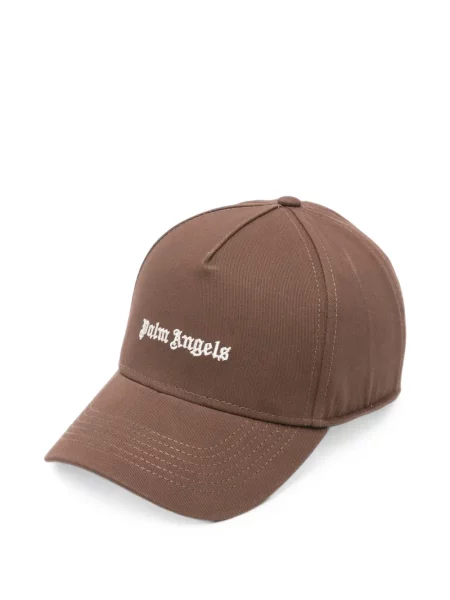 Șapcă Palm Angels cu broderie maro