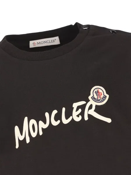 Koszulka dziecięca Moncler Enfant czarna