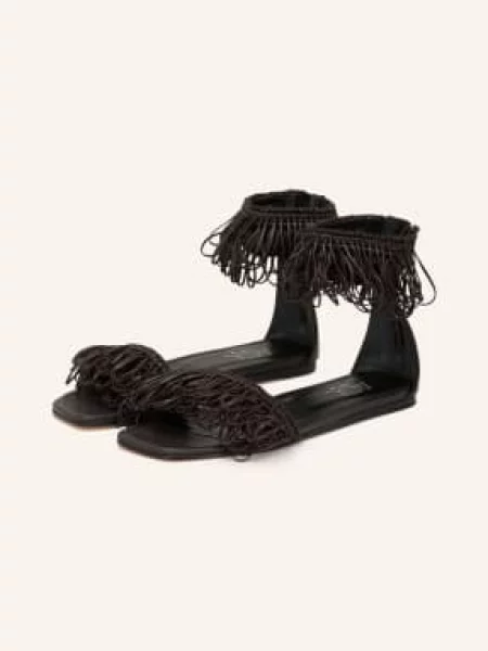 Agl Sandály Elsy Fringe tmavě hnědá