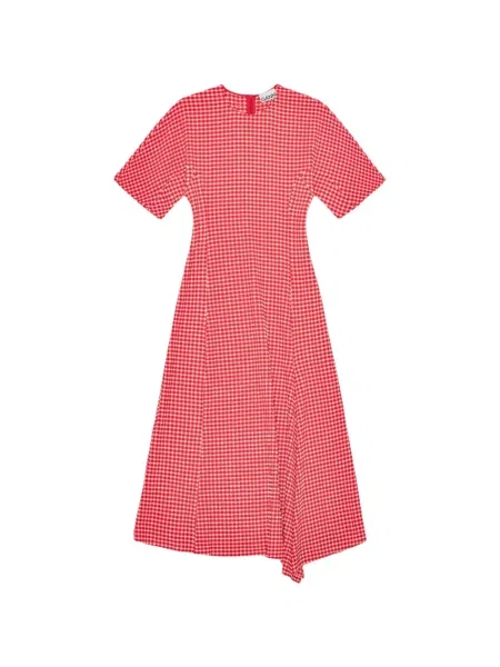 Rochie mini Ganni scurtă de costum roșu