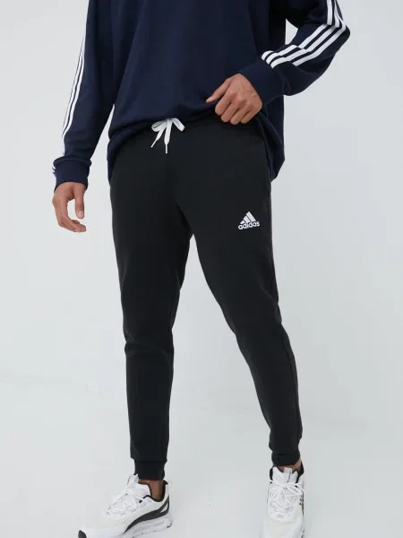 Спортен панталон adidas Performance Entrada 22 черно с изчистен дизайн