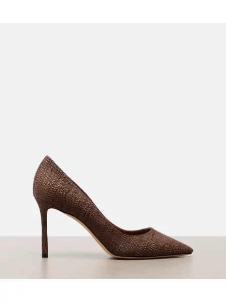 Pantofi cu toc Jimmy Choo maro