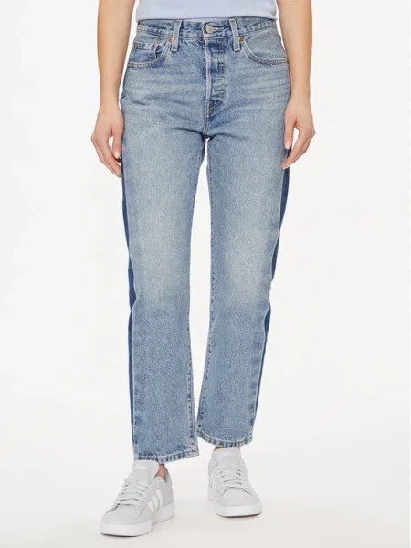 Levi's® Blugi Cropped Fit albastru