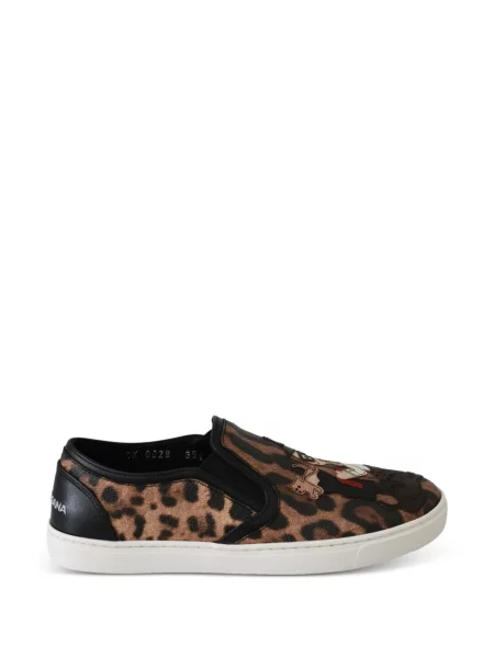 Leopárdmintás sneaker Dolce & Gabbana nyomtatás barna