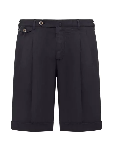 Plisované kraťasy Pt Torino černé